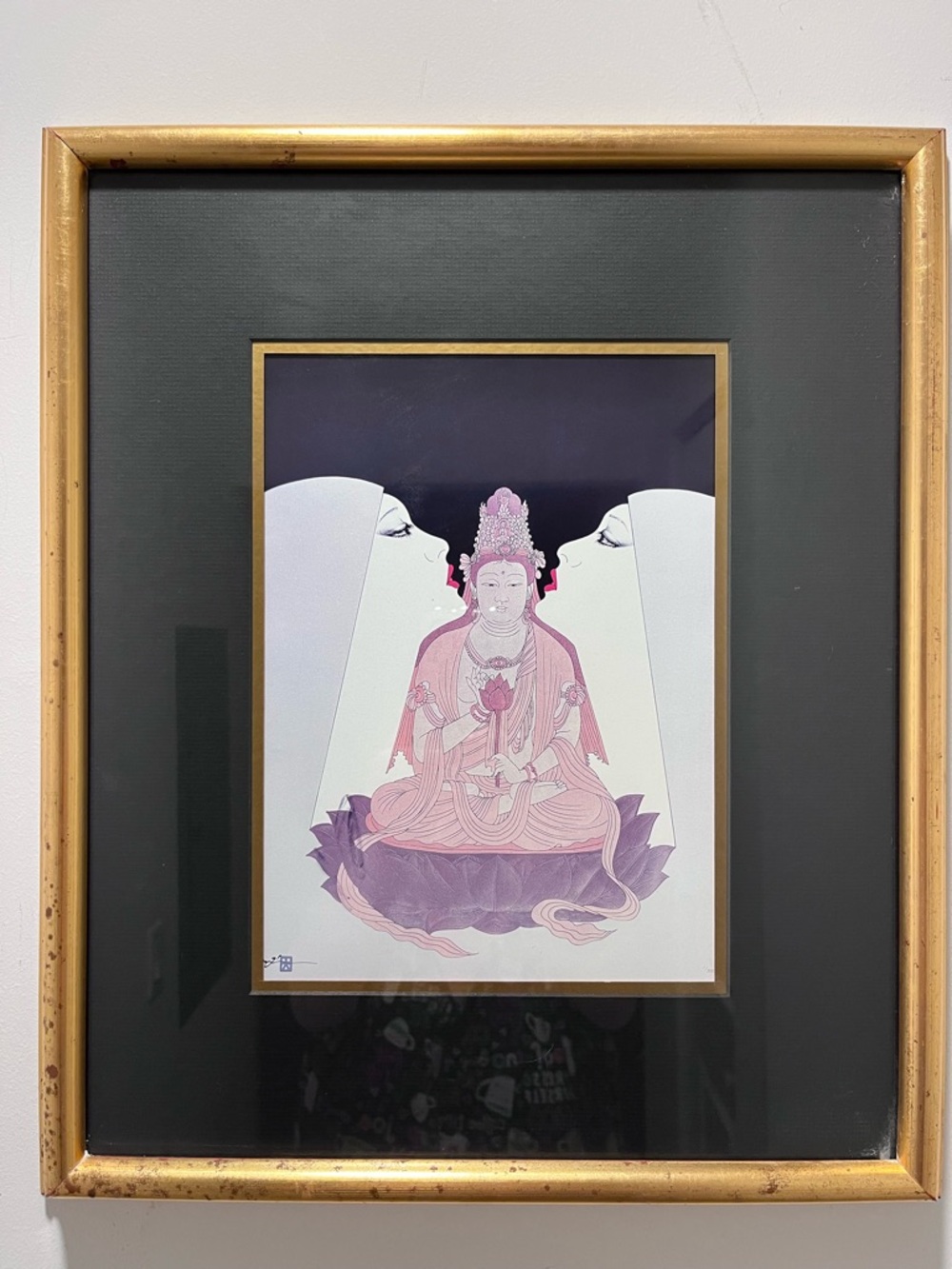 Hisashi Otsuka “Harmony” Artwork Framed Print Japanese 19”-16”